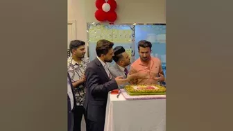 Cutting a cake ???? www.zamelect.ae Tiktok star Roman Bro#Abdul Ghafoor#Muhammad_Shakoor