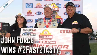 Mission #2Fast2Tasty Challenge Funny Car Winner Indy: John Force