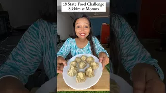 Sikkim se Momos ❤️ || 28 Days State Food Challenge #Shorts #Statefoodchallenge #Food