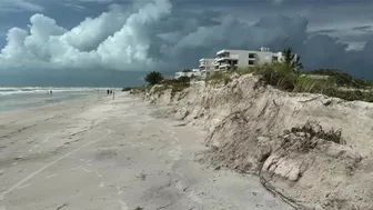 Beach renourishment after Hurricane Idalia