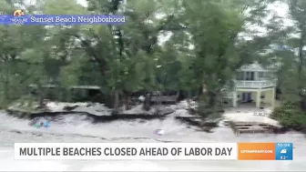 Treasure Island officials ask visitors to avoid Sunset Beach as neighbors work to cleanup after Hurr