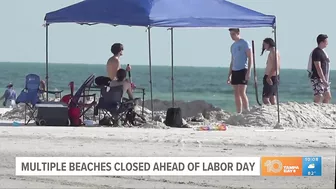 Treasure Island officials ask visitors to avoid Sunset Beach as neighbors work to cleanup after Hurr