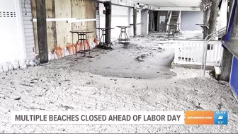 Treasure Island officials ask visitors to avoid Sunset Beach as neighbors work to cleanup after Hurr