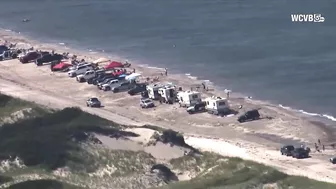 Sandy Neck Beach filled with campers on Labor Day weekend