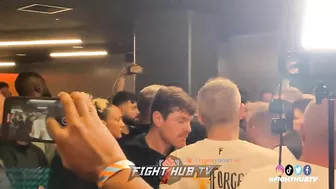 Liam Smith team ALMOST THROW DOWN after Chris Eubank Jr TKO lost at Post fight presser!