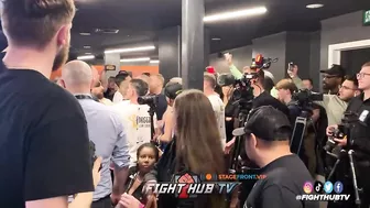 Liam Smith team ALMOST THROW DOWN after Chris Eubank Jr TKO lost at Post fight presser!