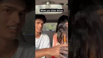 When my sister Drives the Car ???????? #munna #funny #comedy #shorts