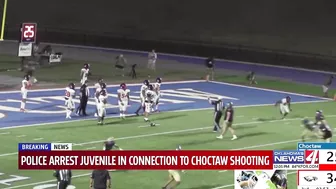 Juvenile arrested in connection to deadly Choctaw High School football game shooting