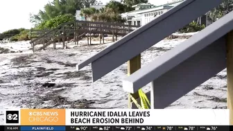 Hurricane Idalia leaves behind beach erosion in Florida