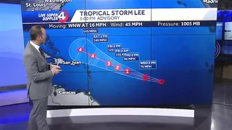 Tropical Storm Lee spaghetti models, track