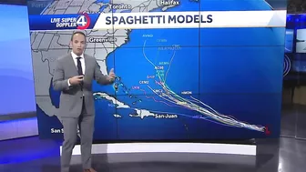 Tropical Storm Lee spaghetti models, track