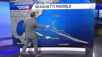 Tropical Storm Lee spaghetti models, track