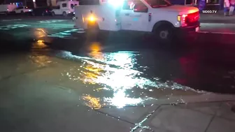 Sheared hydrant damages businesses in Ocean Beach