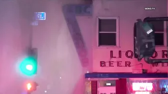 Sheared hydrant damages businesses in Ocean Beach