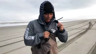 Surf Fishing for Huge Perch at Long Beach