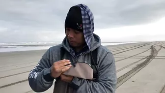 Surf Fishing for Huge Perch at Long Beach