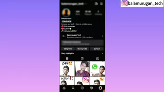 add broadcast channel in instagram profile / Balamurugan Tech / Instagram Broadcast channel