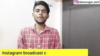 add broadcast channel in instagram profile / Balamurugan Tech / Instagram Broadcast channel