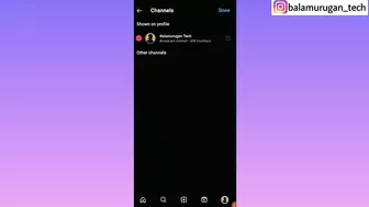 add broadcast channel in instagram profile / Balamurugan Tech / Instagram Broadcast channel