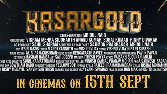 Kasargold - Official Trailer | Asif Ali | Sunny Wayne | Vinayakan | Vishnu Vijay | 15th Sept 2023