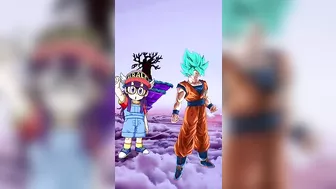 Arale VS Goku #dbs #anime #short #gogeta