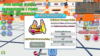 How To Get Rainbow Orange Helm in Anime Energy Clash Simulator (FREE LIMITED UGC ITEMS)