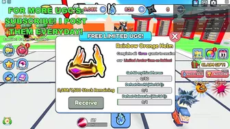 How To Get Rainbow Orange Helm in Anime Energy Clash Simulator (FREE LIMITED UGC ITEMS)