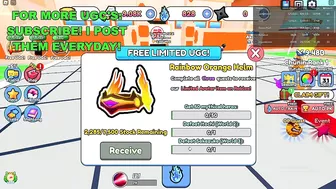 How To Get Rainbow Orange Helm in Anime Energy Clash Simulator (FREE LIMITED UGC ITEMS)