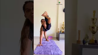 Back bending- leg stretching Yoga Asana #yogaurmi #yoga #yogapose #yogawithurmipandya #yogaasana