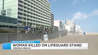 Woman dies after lifeguard stand accident at Virginia Beach Oceanfrnot