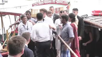 France's Macron samples local food in Bangladesh, takes boat trip | AFP