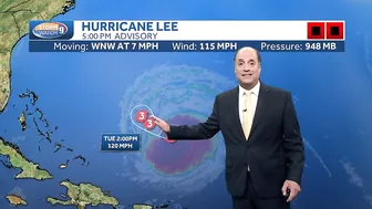 Video: Computer models show Hurricane Lee moving north