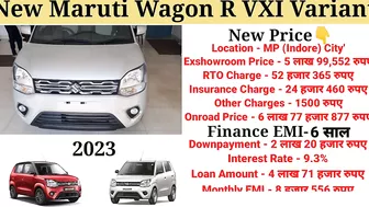 Maruti Wagon R 2023 New Model | Wagon r 2023 vxi New Model | Price, Full Details Review