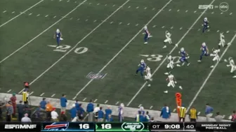 Breaking the Game winning punt for the New York Jets Vs the Buffalo Bills