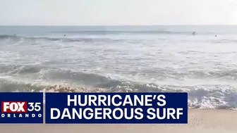 Hurricane Lee causes Florida beach to lose sand