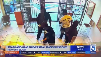 Smash-and-grab thieves steal $260,000 worth of watches in Newport Beach