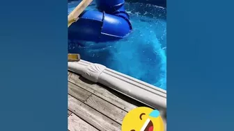 His grandkids still don't have their slide! #funny #fails