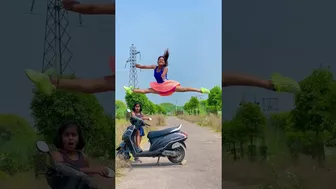 wow ???? #shalukirar #ytshorts #stunt #stuntwork #flexibility #shorts