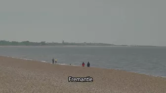 Dunwich Beach | Suffolk | Hazy sunshine | Heat shimmer | Fremantle stock footage | E19R46 007