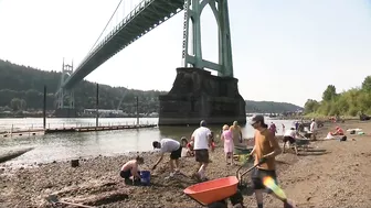 Community clean up project helps make way for new beach in North Portland