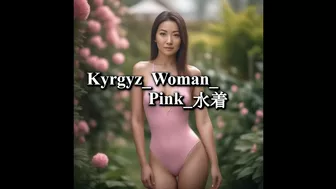 20230917_Kyrgyz_Woman_Pink_水着