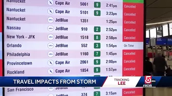 Halted cruises among Lee's impacts on travel from Boston