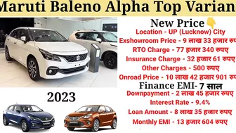 Baleno 2023 New Model | Maruti Suzuki Baleno 2023 Top Model Price | Full Details Review