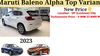 Baleno 2023 New Model | Maruti Suzuki Baleno 2023 Top Model Price | Full Details Review