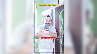 YouTuber Aur Chor ???????? #shorts #comedy #funny #aruj