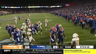 Tennessee vs Florida heated moment after late hit at end of game