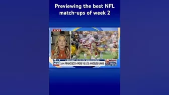 NFL sideline reporter previews, makes predictions for the top games of week 2 #shorts