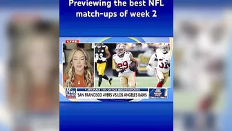 NFL sideline reporter previews, makes predictions for the top games of week 2 #shorts