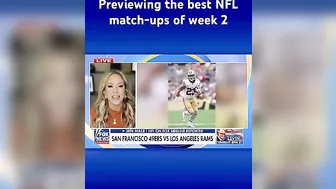 NFL sideline reporter previews, makes predictions for the top games of week 2 #shorts