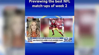 NFL sideline reporter previews, makes predictions for the top games of week 2 #shorts